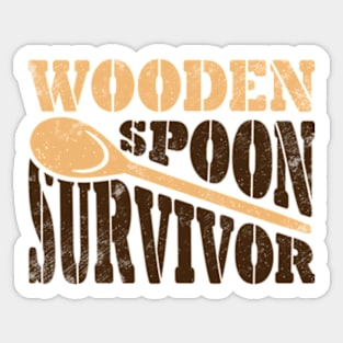 Wooden Spoon Survivor Sticker